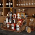 thumbnail image 2 of Liquor Bottle Display Shelf, Coffee Syrup Rack Organizer, 3 Step Countertop Wine Rack, Mini Bar, Retro Bar Shelf Stand for Whiskey, Spirits, 2 of 6