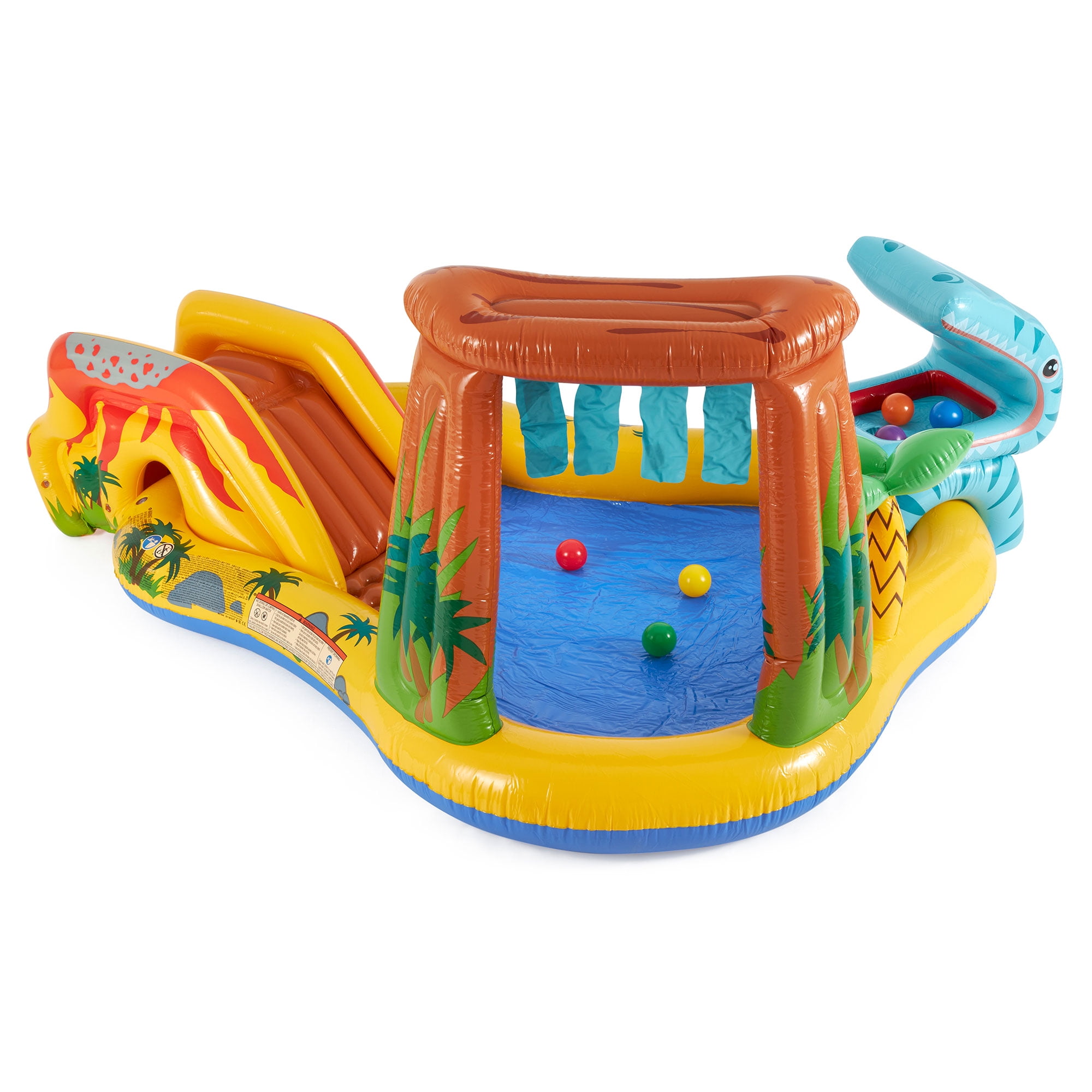 Intex Inflatable Kids Dinosaur Play Center Outdoor Water Park Pool w/ Slide