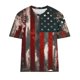 thumbnail image 4 of Fiudx Ropa de Mujer Blusa de Manga Corta con Estampado Del Día de La Independencia para Mujer, Blusa con Cuello Redondo, 4 of 4