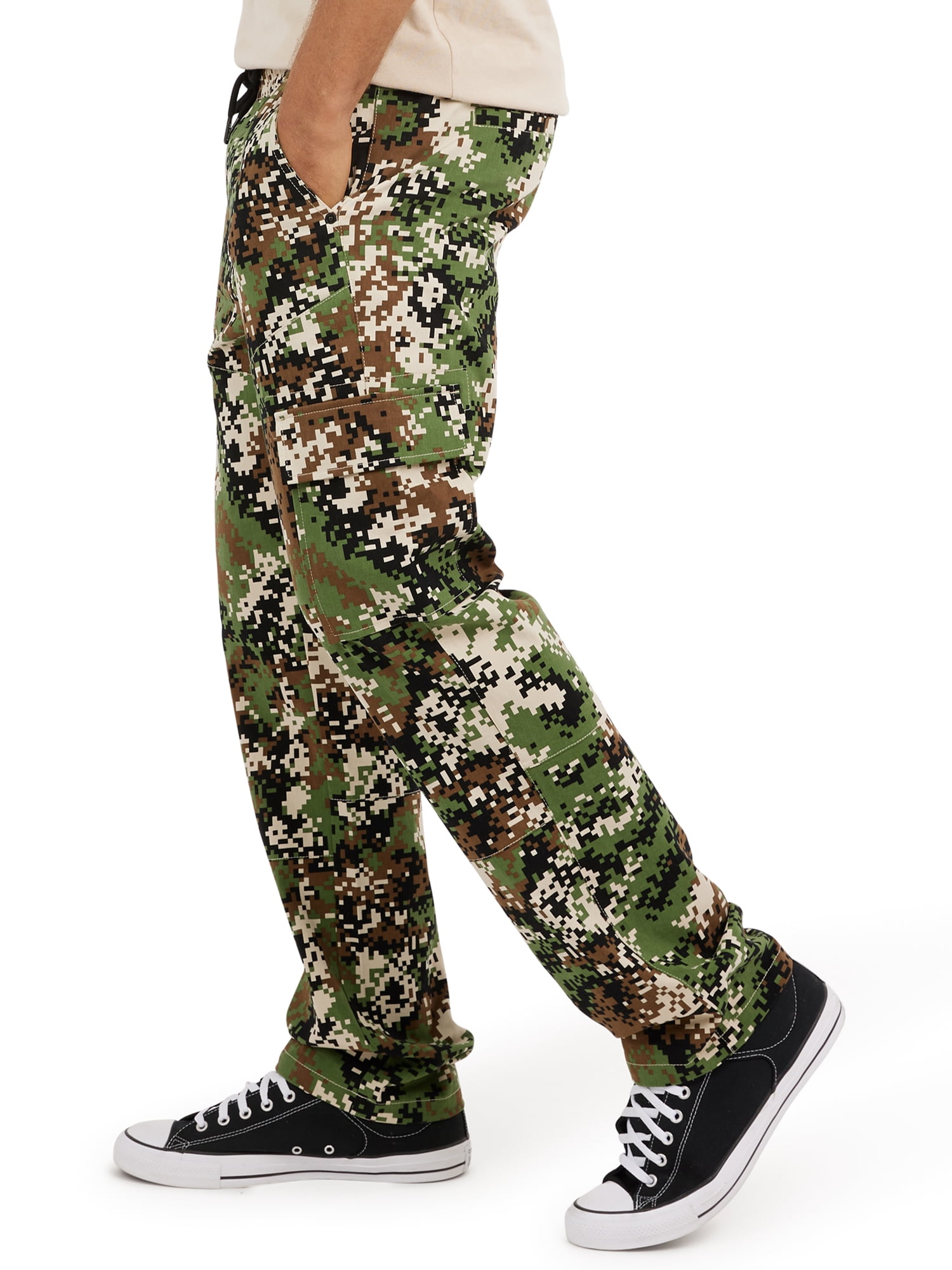 Dogg Supply by Snoop Dogg Men's Big Men's Pull On Elastic Waist Cargo Pants, Sizes XS-3XL