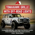 thumbnail image 2 of AMERICAN MODIFIED Armor Grille for 2021 to 2023 Ford Bronco w/Lights, 2 of 9