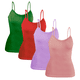 thumbnail image 1 of Set 4 Blusas Mujer Tirantes Casual Blusa Negra Crop Top Dama UNITALLA, 1 of 5