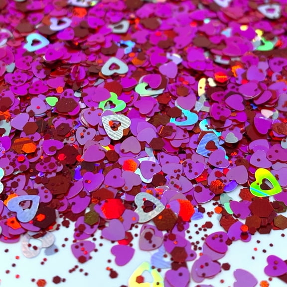 Pink and Red Hearts Valentines Glitter (1oz bags = 28g) Glitter for Crafts Epoxy Resin Tumblers DIY Decorations Nail Art epoxy resin crafts tumbler decoration DIY holiday projects