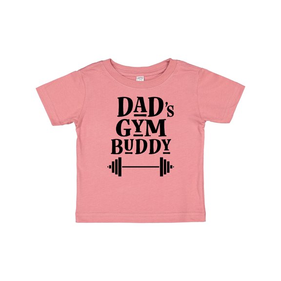 Inktastic Dad's Gym Buddy Childs Workout Boys or Girls Baby T-Shirt