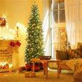 thumbnail image 1 of Árbol de Navidad Decorativo Abatible Costway 225 cm Pre-Iluminado con Luces LED Multicolores 796 Puntas de Ramas Soporte Plegable, 1 of 10