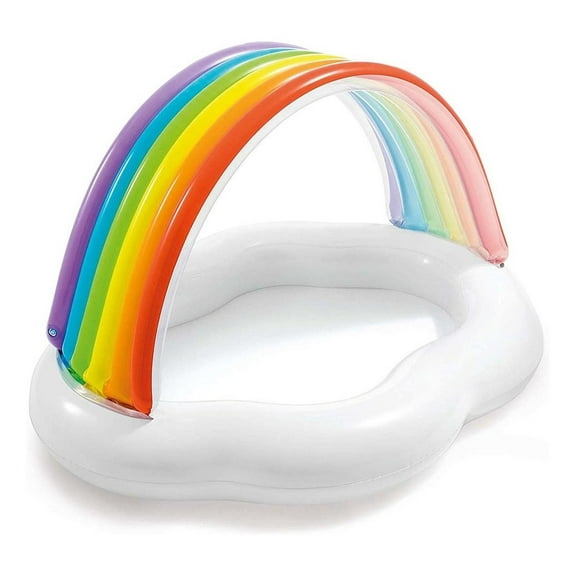 Alberca Inflable Nube Techo Arcoiris De Bebe Hogar Intex blanco 1 Intex 57141NP