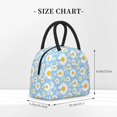 thumbnail image 3 of Haiem Daisies Flowers Printed Lunch Bag Women, Lunch Box Lunch Bag for Women, Small Leakproof Cute Lunch Tote Large Capacity Reusable Insulated Cooler Lunch Container, 3 of 6