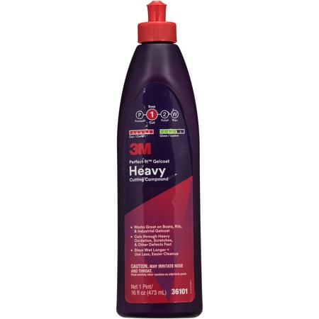 - 3M Perfect-It™ Step 1 Cut Gelcoat Heavy Cutting Compound 16 fl. oz. Bottle