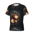thumbnail image 5 of Vsdgher Creative Poker Print Men's Dry Fit Mesh Athletic Shirts Moisture Wicking Tennis T-Shirt Tops, 5 of 9