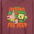 thumbnail image 3 of SpongeBob SquarePants - Creatures Of The Deep - Women's Lightweight French Terry Long Sleeve Shirt, 3 of 6