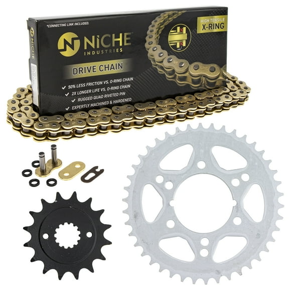 Niche Sprocket Chain Set for Kawasaki GPZ400 16/42T 520 X-Ring Motorcycle MK1004796