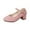 Pink, variant on Womens Dress Shoes Chunky Low Block Heels Closed Toe Work Platform Pumps Dressy Orthopedic for Business Flight Wedding Office Ankle Strap