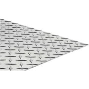Stanley Hardware N316364 4221BC 24" x 12" Diamond Plate 1/10 Gauge Polished Aluminum Finish