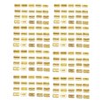 thumbnail image 1 of Minnieouse Dijes de llavero exquisitas letras creativas accesorio de joyería decoraciones colgantes hacer colgante de adorno para artesanías Ropa, zapatos y accesorios Miscelánea Dorado 160 Stück Minnieouse AP009434-13, 1 of 4