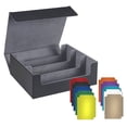 thumbnail image 2 of Runquan Card Deck Box Magnetics Closure Sturdy Organizer Container Game Card Storage Black Lining Gray, 2 of 8