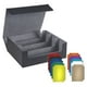 thumbnail image 1 of Estuche para baraja de cartas coleccionables, resistente y premium, estuche para cartas deportivas Forro Negro Gris, 1 of 9