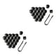 thumbnail image 2 of Paquete de 20 Tapas de Tuercas de Rueda de Coche Scienceny Universal Exterior Antioxidante Negro 21mm 2piezas, 2 of 6