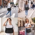 thumbnail image 5 of New York Xpress Casual Crossbody Bag for Women Multi-Pocket Lighweight Shoulder Bag Purses and Handbags, 319 - Black, 5 of 8