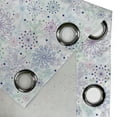 thumbnail image 4 of Ambesonne Winter Grommet Curtain, Pastel Snowflakes Joyful, 50" x 84", Blue Green Lavender, 4 of 6