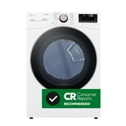LG DLEX4000W 7.4 Cu. Ft. Ultra Large Capacity Smart wi-fi Enabled Front Load Electric Dryer with TurboSteam and
