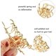 thumbnail image 3 of Paquete de 3 pinzas para el pelo grandes CHAO Aleación de metal dorado para mujeres y niñas, 3 of 5