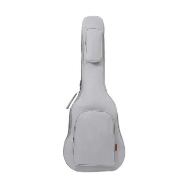 Bolsa de guitarra 40 41 pulgadas Mochila mochila Oxford Tapá Grueso PROTECCIÓN DEL PADRO CORTE de LA CASA de GUITARIA de LA CORREA de LOS HOMBRES Gris