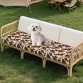 thumbnail image 4 of Xixirimido Couch Cushion Covers for Sectional Sofa 3Pcs Stretch Soft Sofa Slipcovers Washable Universal Furniture Protector for Living Room, Cowhide Brown, 4 of 8