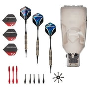 Narwhal Tournament Soft Tip Dart Set for Electronic Dartboards, 18g, 7 in. - 3 Pack with Carry Case