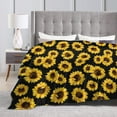 thumbnail image 2 of Fall Throw Blanket Sunflower Soft Microfiber Lightweight Cozy Warm Blankets & Throws for Couch Bedroom Living Room, 2 of 6