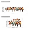 thumbnail image 4 of Adhesivos de pared de PVC extraíbles con pájaros coloridos, 4 of 4