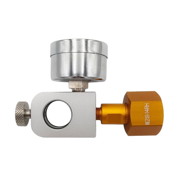 Adaptador de carga de CO2, accesorios de adaptador de recarga de cilindro, presión estable con indicador, conector de CO2 para fabricante estilo C perfecl Adaptador de recarga de cilindros