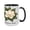 Black, variant on 15oz 'Southern Belle' Magnolia Ceramic Mug - A Southern Charm Keepsake