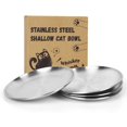 thumbnail image 1 of Cuencos de comida para gatos Petdream de acero inoxidable, 200 ml, paquete de 4, 1 of 7