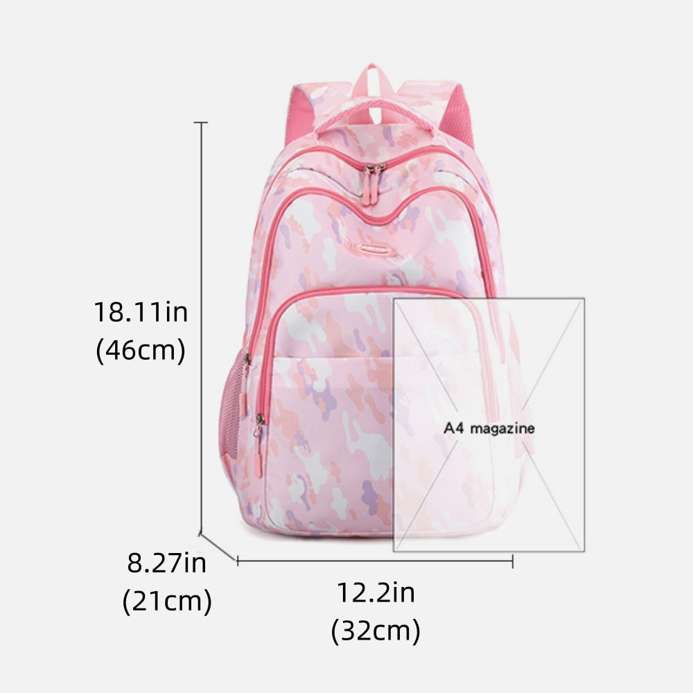 Baprem Kids Backpack Trendy School Bags for Girls, Cute Backpack Bookbag for Primary School, Pink