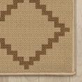 thumbnail image 3 of Well Woven Well-Jute Flatweave Akita Diamond 2'3" x 7'3" Runner Rug Brown & Beige, 3 of 7