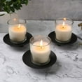 thumbnail image 5 of Iron Plate Candle Holder, Gold, Decorative Iron Pillar Candle Holder, Set of 3,Candle Stand for Wax Candles, 5 of 17
