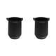 thumbnail image 3 of Naiovety Taza receptora, alimentador de polvo de acero inoxidable resistente profesional, accesorios para , herramientas de cocina resistentes negro 2Conjunto, 3 of 6