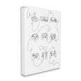 thumbnail image 4 of Stupell Industries Line Doodle Gaming Controllers Abstract Painting Gallery Wrapped Canvas Art Print Wall Art, 24 x 30, 4 of 8