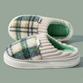 thumbnail image 2 of Womens Slippers Classic Plaid Winter Warm with Memory Foam Checkered Fuzzy House Shoes Platform Indoor Bedroom, 2 of 4