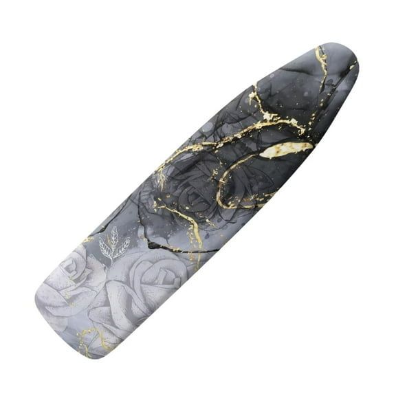 Renewold Washable Ironing Board Cover for Home Laundry Decor Rose Marble Print Ironing Board Covers with Padding Silicone Coating Cozy Nose Pocket