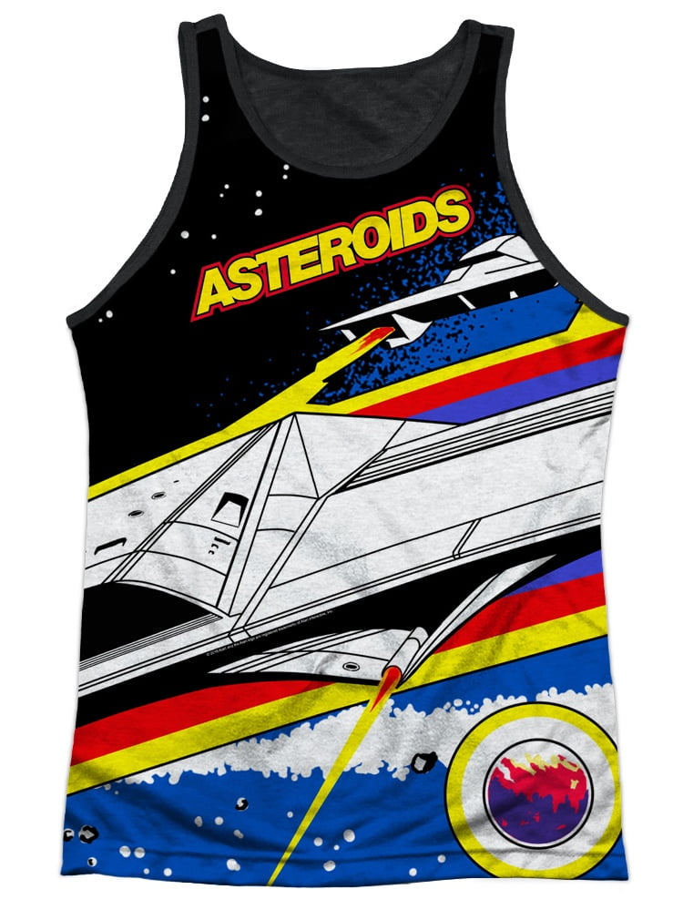 Atari Asteroids All Over Adult Tank Top