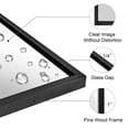 thumbnail image 2 of Open Box Moon Mirror 20 x 28 Inch Rectangular Hanging Bathroom Vanity, Black, 2 of 6