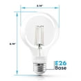 thumbnail image 6 of Luxrite Vintage G25 LED Light Bulb 4.5W=60W 5CCT Dimmable 500 Lumens LED Edison Bulb UL Listed E26 Base 4-Pack, 6 of 7