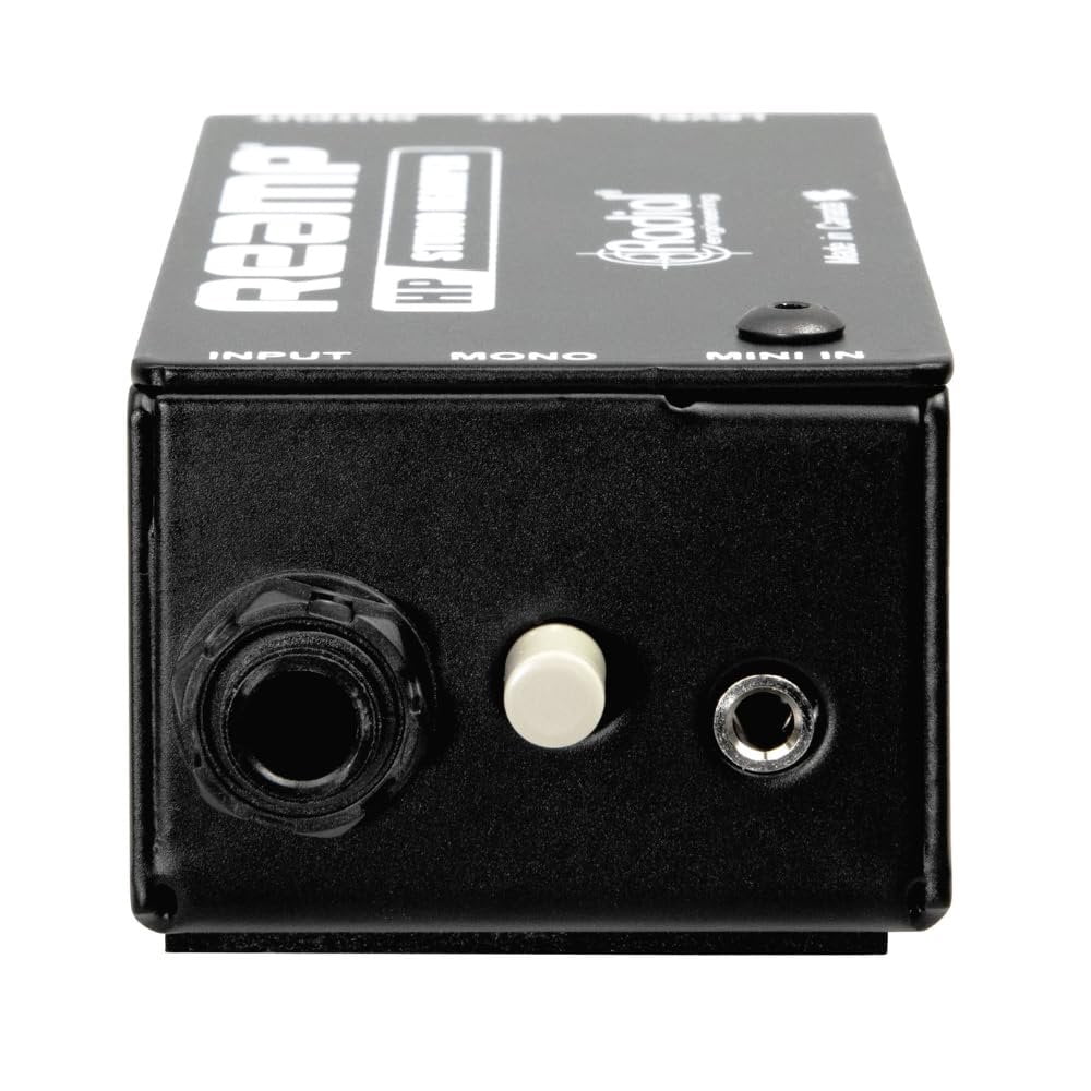 Radial Engineering Reamp HP Compact Reamper Bundle w/Pig Hog Black Woven Instrument Cable and Liquid Audio Polishing Cloth