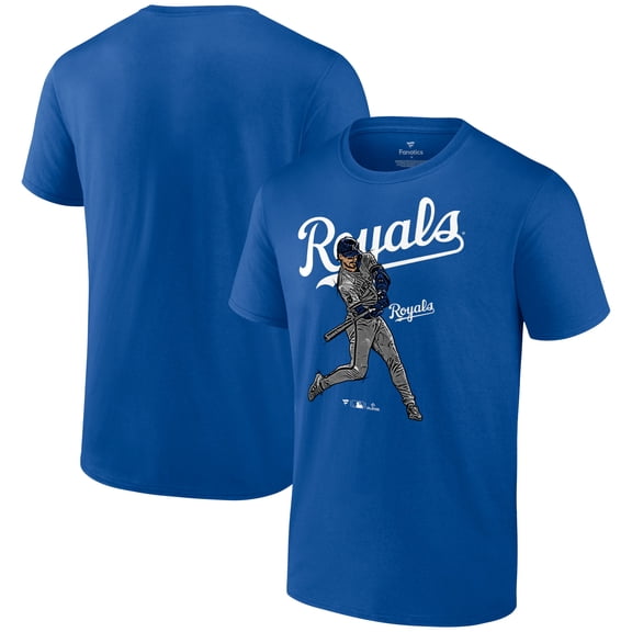 Men's Bobby Witt Jr. Royal Kansas City Royals Player Swing T-Shirt