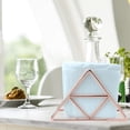 thumbnail image 4 of Laklulu Servilletero para mesa, dispensador de pañuelos de acero inoxidable, organizador para mesas de cena, encimeras de cocina (dorado), 4 of 7