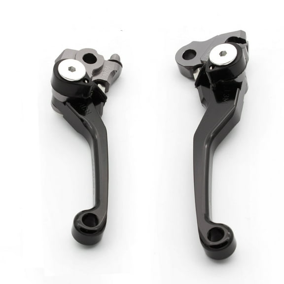 FXCNC CNC Aluminum Dirt Bike Pivot Brake Clutch Levers Compatible with KX65 2000-2021, KX85 KX100 2001-2021, KX125 2000-2005, KX250 2000-2004, KX250F 2004