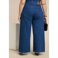 thumbnail image 3 of ELOQUII Women's Plus Size Wide Leg Comfort Stretch Jean, 3 of 3