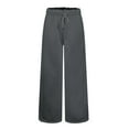 thumbnail image 6 of Gytharion Women's Sweatpants Fashion Solid Casual Elastic Waist Drawstring Lounge Pant Fall Comfy Baggy Wide Leg Pant with Pockets, 6 of 6