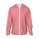 thumbnail image 1 of Fotbe Red And White Stripes Chaqueta con Protección Solar UPF 50+ para Hombre y Mujer, Camisa con Capucha y Bolsillos-XX-Large, 1 of 7